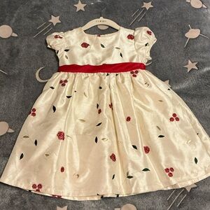 George Cream and Red Kids Formal Dress